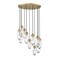 Z-Lite Arden Chandelier, 11-Light, 24 In.W x 12 In.H, Rubbed Brass/Clear 651P-11R-RB - alternate 6